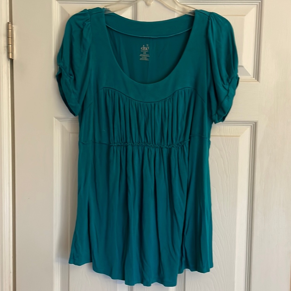 Turquoise maternity top